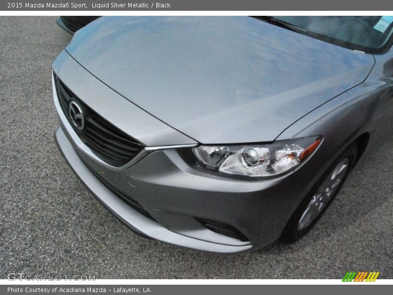 Liquid Silver Metallic / Black 2015 Mazda Mazda6 Sport
