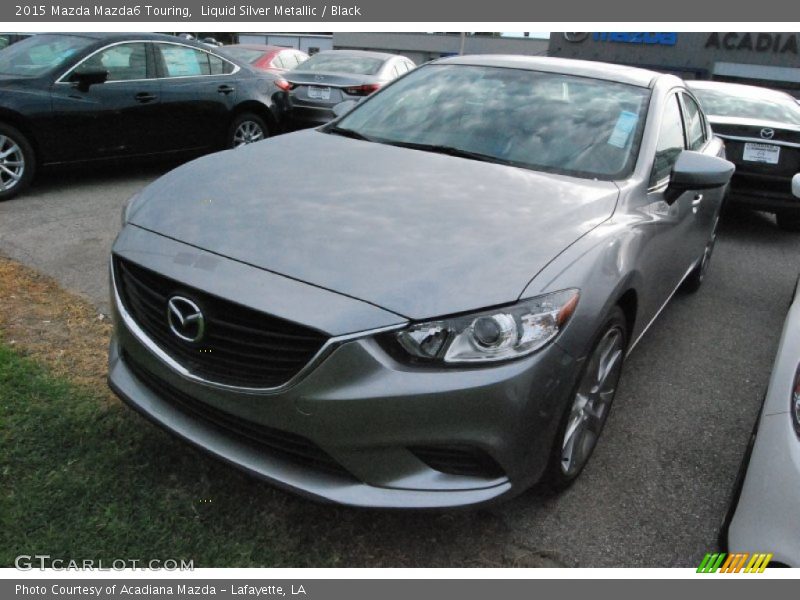 Liquid Silver Metallic / Black 2015 Mazda Mazda6 Touring