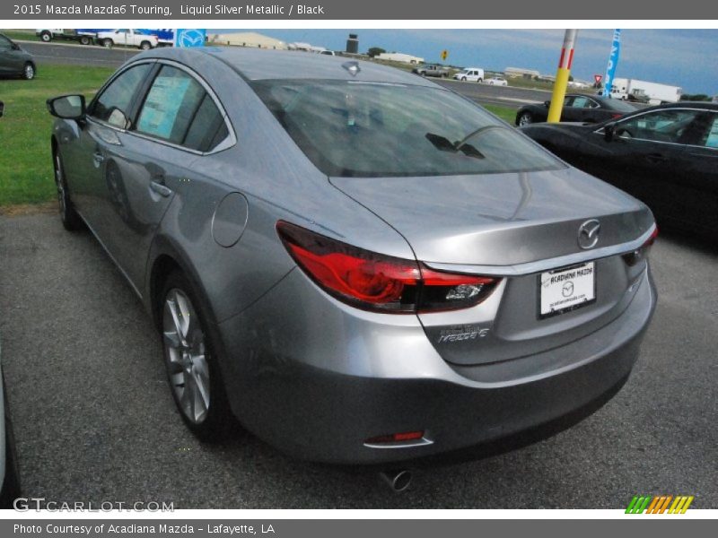 Liquid Silver Metallic / Black 2015 Mazda Mazda6 Touring