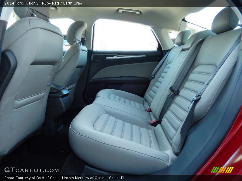 Rear Seat of 2014 Fusion S