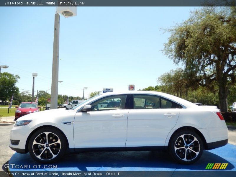 White Platinum / Dune 2014 Ford Taurus SEL
