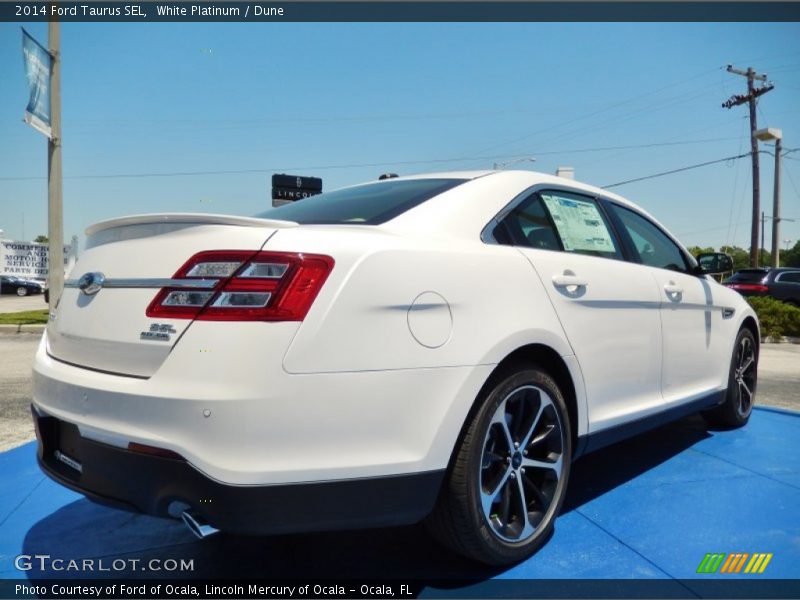 White Platinum / Dune 2014 Ford Taurus SEL