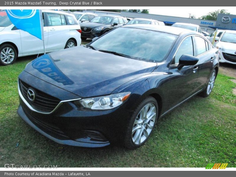 Deep Crystal Blue / Black 2015 Mazda Mazda6 Touring