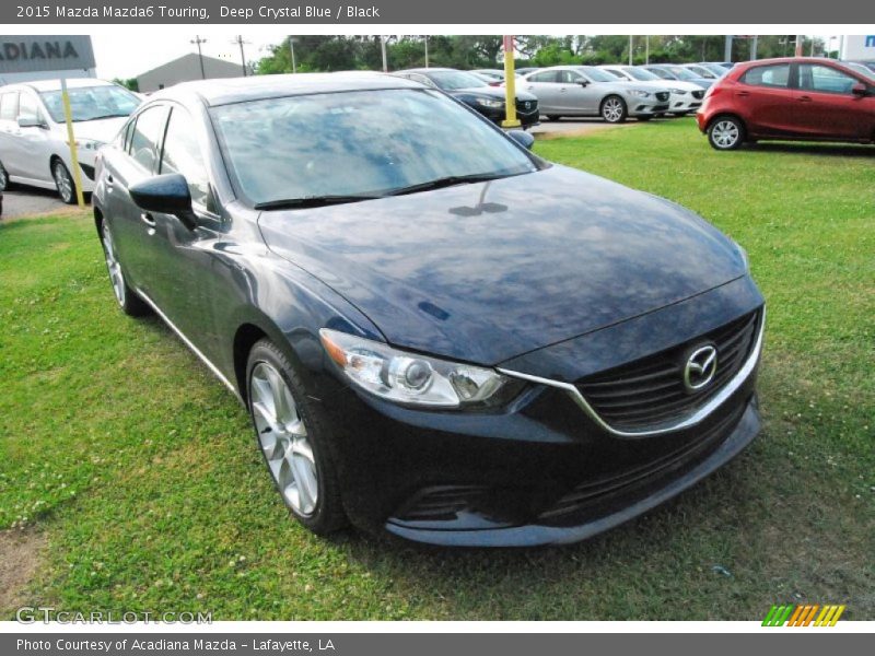 Deep Crystal Blue / Black 2015 Mazda Mazda6 Touring