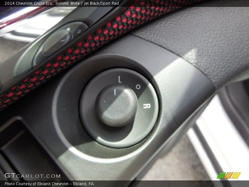 Summit White / Jet Black/Sport Red 2014 Chevrolet Cruze Eco