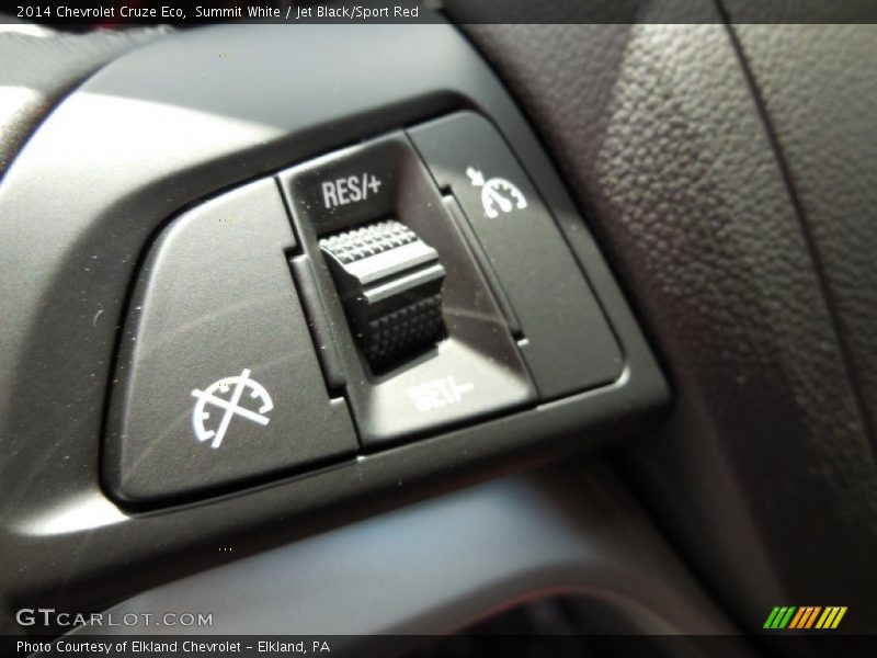 Summit White / Jet Black/Sport Red 2014 Chevrolet Cruze Eco