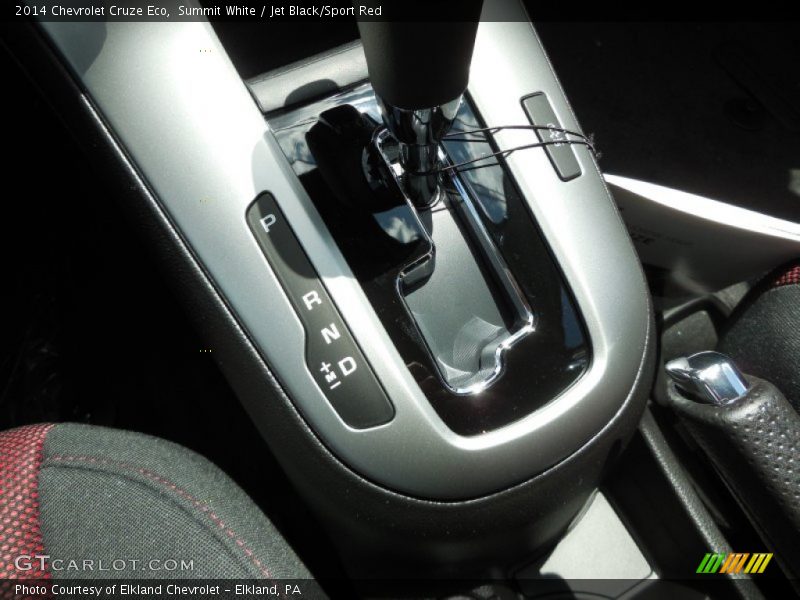 Summit White / Jet Black/Sport Red 2014 Chevrolet Cruze Eco