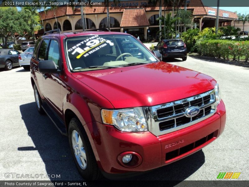 Sangria Red Metallic / Camel 2011 Ford Escape XLT