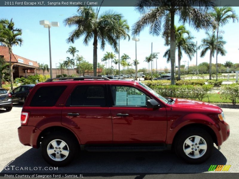 Sangria Red Metallic / Camel 2011 Ford Escape XLT