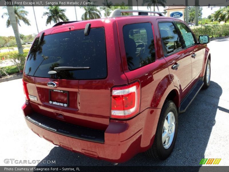 Sangria Red Metallic / Camel 2011 Ford Escape XLT