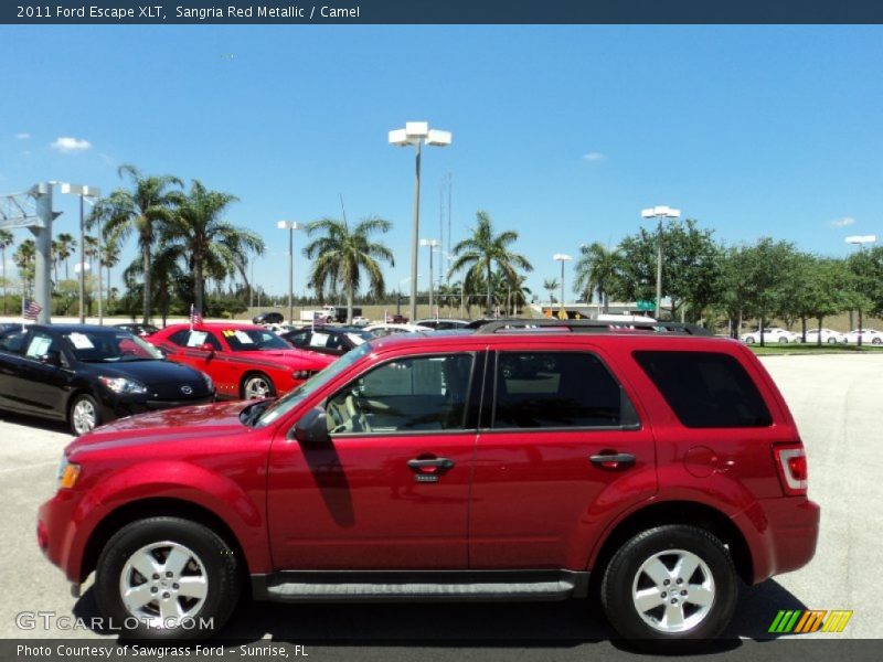 Sangria Red Metallic / Camel 2011 Ford Escape XLT