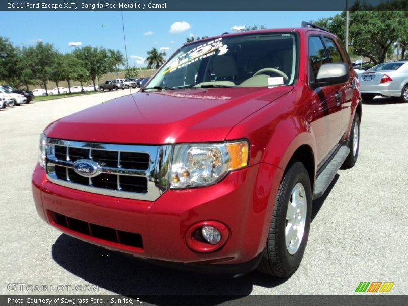 Sangria Red Metallic / Camel 2011 Ford Escape XLT