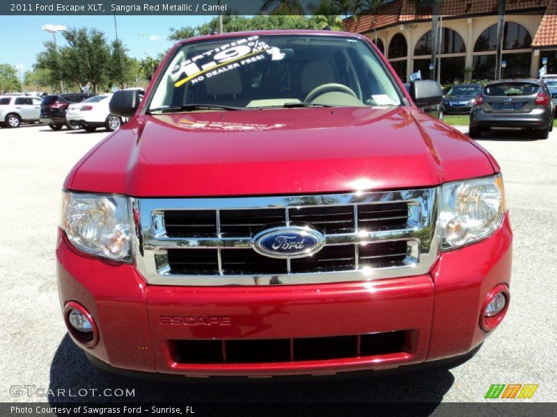 Sangria Red Metallic / Camel 2011 Ford Escape XLT