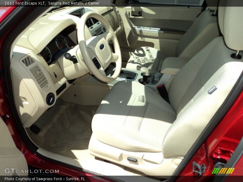 Sangria Red Metallic / Camel 2011 Ford Escape XLT