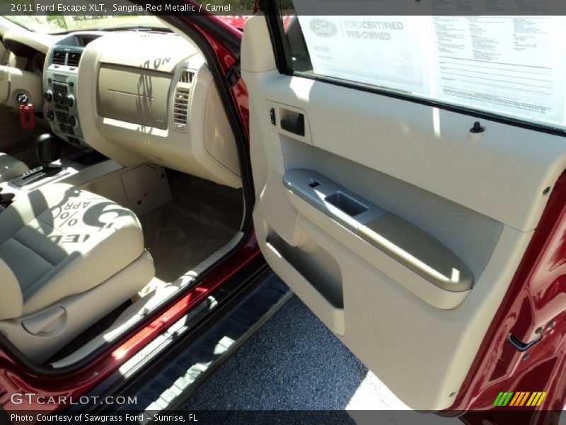 Sangria Red Metallic / Camel 2011 Ford Escape XLT