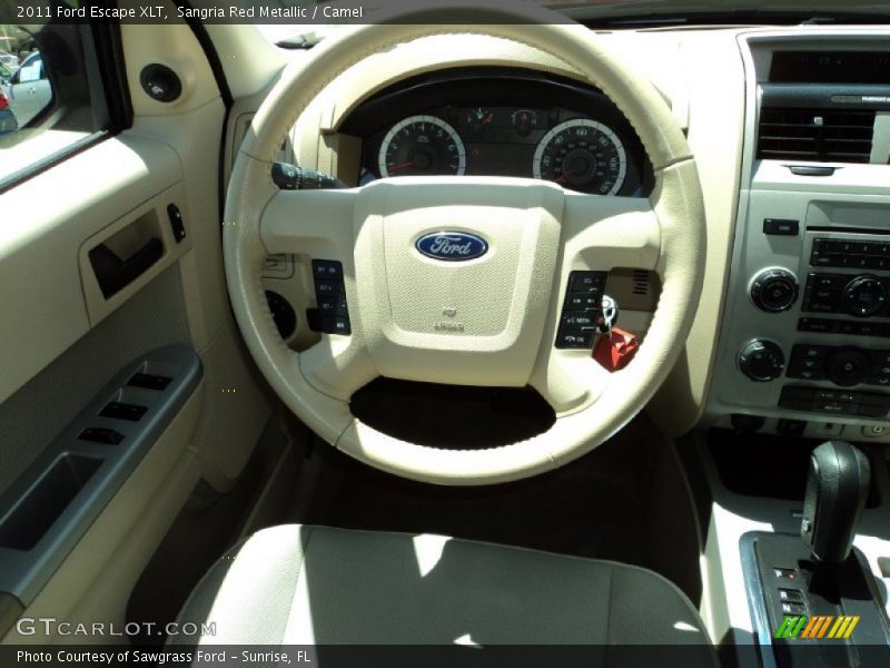 Sangria Red Metallic / Camel 2011 Ford Escape XLT