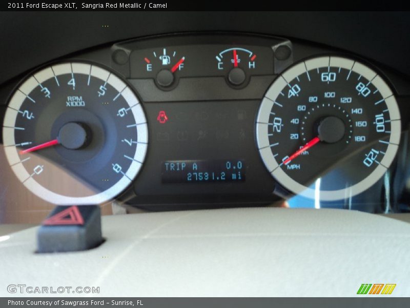 Sangria Red Metallic / Camel 2011 Ford Escape XLT
