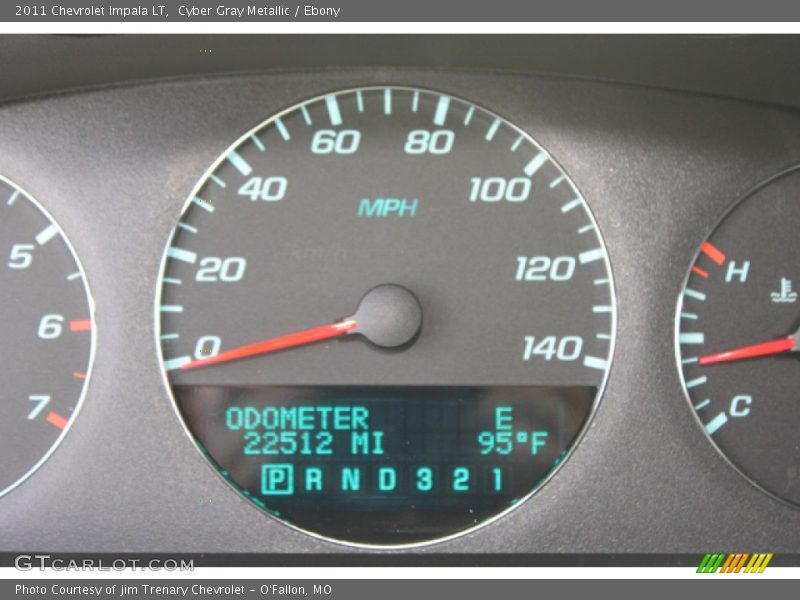 Cyber Gray Metallic / Ebony 2011 Chevrolet Impala LT