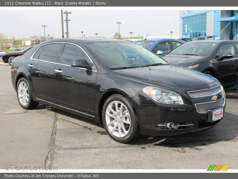 Black Granite Metallic / Ebony 2012 Chevrolet Malibu LTZ