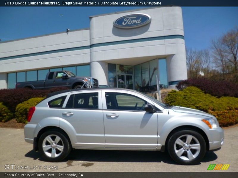 Bright Silver Metallic / Dark Slate Gray/Medium Graystone 2010 Dodge Caliber Mainstreet