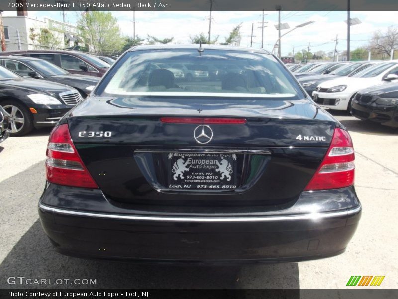 Black / Ash 2006 Mercedes-Benz E 350 4Matic Sedan