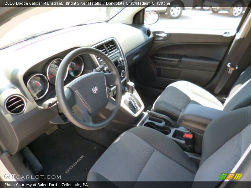 Bright Silver Metallic / Dark Slate Gray/Medium Graystone 2010 Dodge Caliber Mainstreet