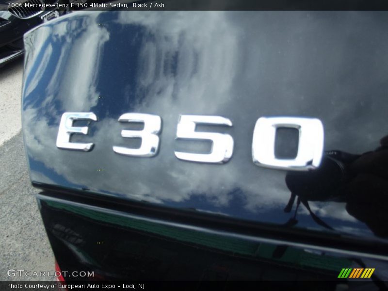 Black / Ash 2006 Mercedes-Benz E 350 4Matic Sedan