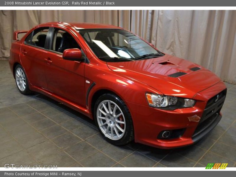 Rally Red Metallic / Black 2008 Mitsubishi Lancer Evolution GSR