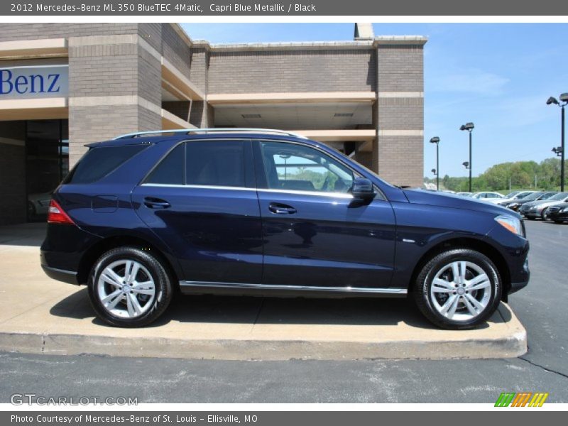 Capri Blue Metallic / Black 2012 Mercedes-Benz ML 350 BlueTEC 4Matic