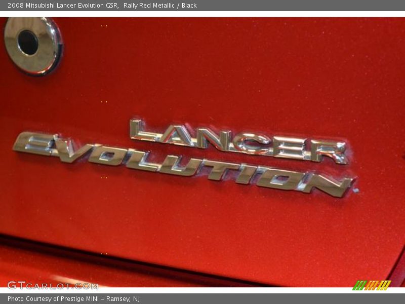 Rally Red Metallic / Black 2008 Mitsubishi Lancer Evolution GSR
