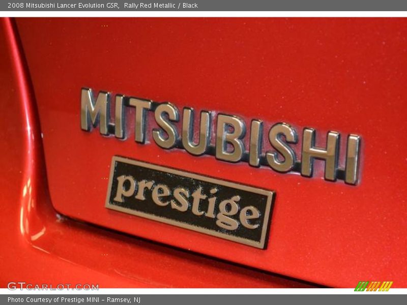 Rally Red Metallic / Black 2008 Mitsubishi Lancer Evolution GSR