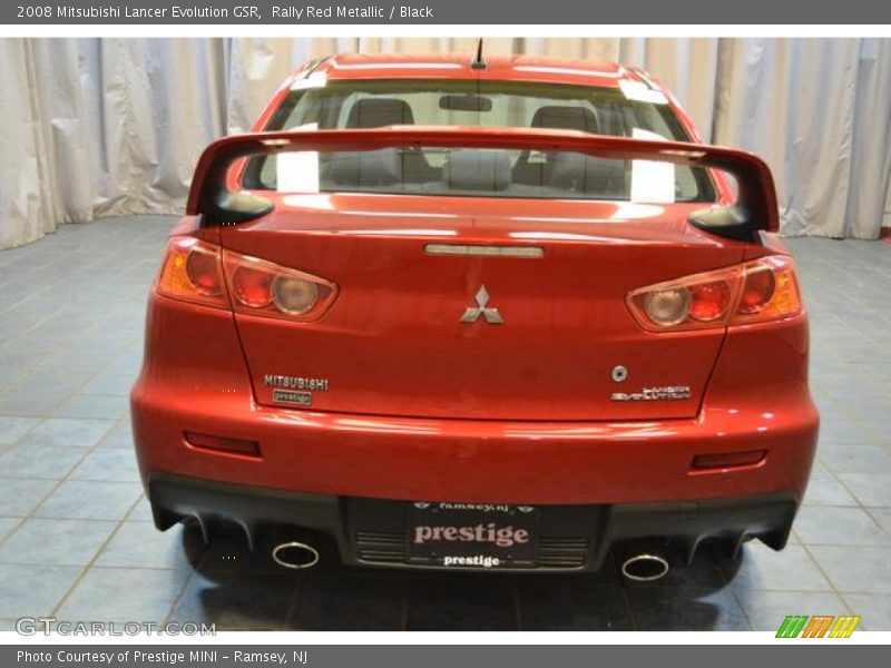 Rally Red Metallic / Black 2008 Mitsubishi Lancer Evolution GSR
