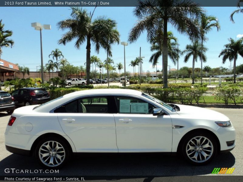 White Platinum Tri-Coat / Dune 2013 Ford Taurus Limited