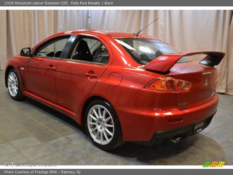 Rally Red Metallic / Black 2008 Mitsubishi Lancer Evolution GSR
