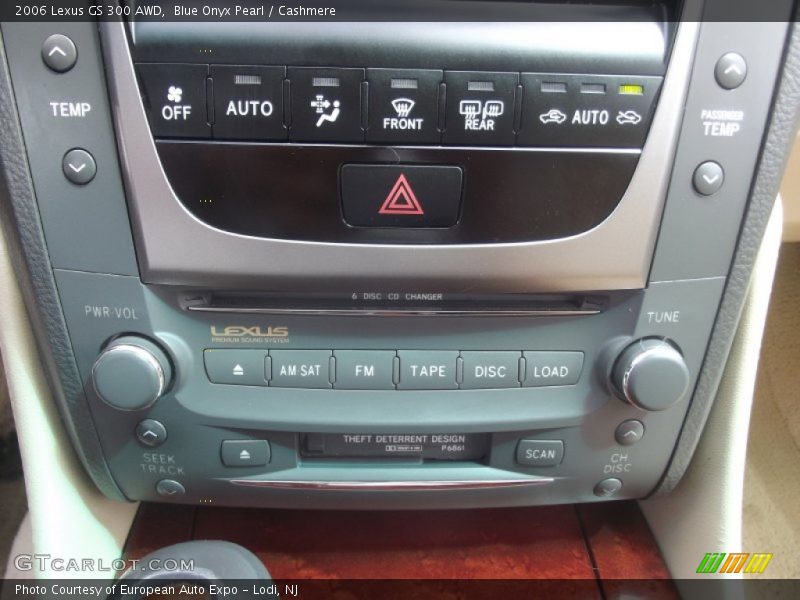 Blue Onyx Pearl / Cashmere 2006 Lexus GS 300 AWD