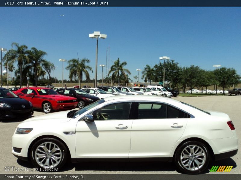 White Platinum Tri-Coat / Dune 2013 Ford Taurus Limited