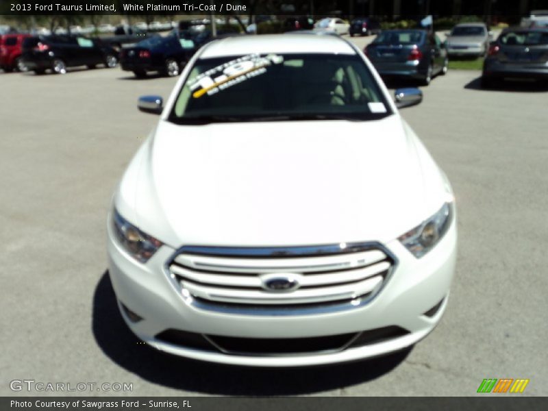 White Platinum Tri-Coat / Dune 2013 Ford Taurus Limited