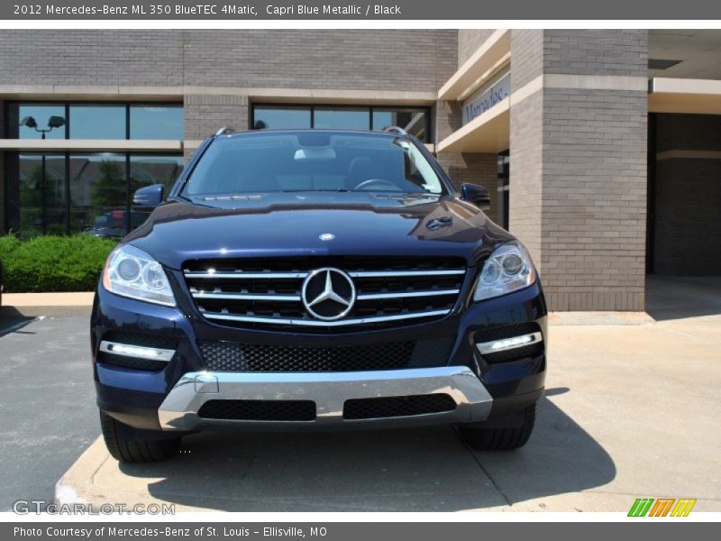 Capri Blue Metallic / Black 2012 Mercedes-Benz ML 350 BlueTEC 4Matic