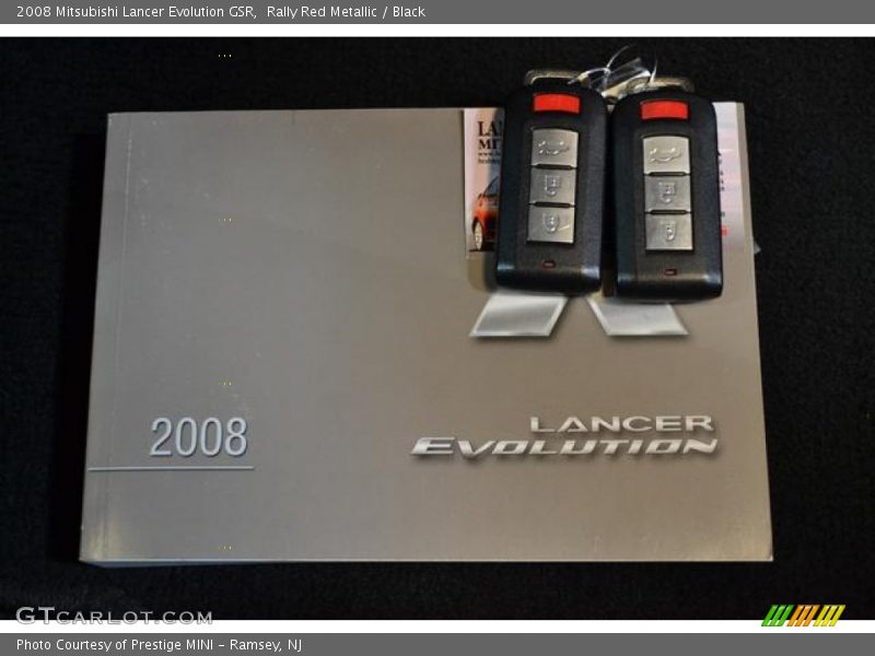 Rally Red Metallic / Black 2008 Mitsubishi Lancer Evolution GSR