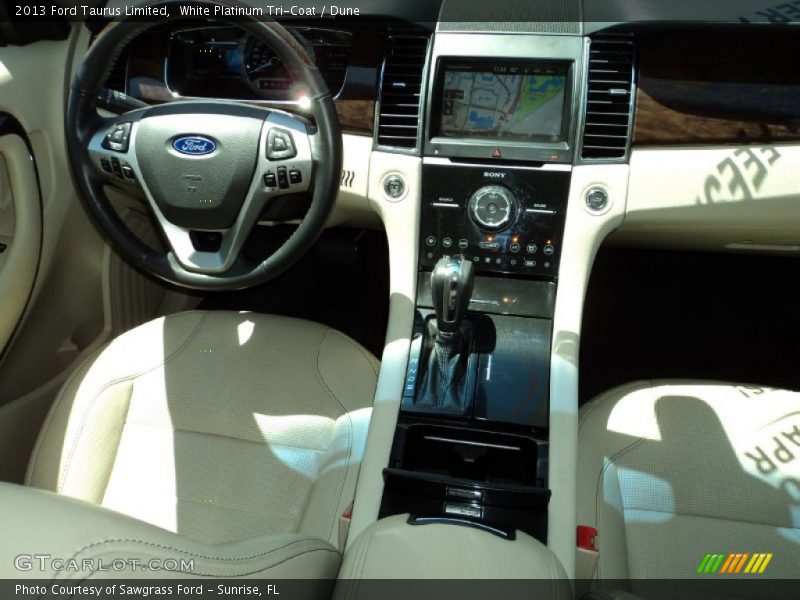White Platinum Tri-Coat / Dune 2013 Ford Taurus Limited
