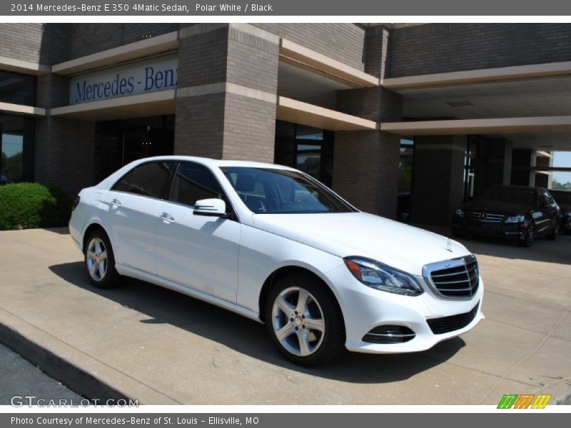 Polar White / Black 2014 Mercedes-Benz E 350 4Matic Sedan