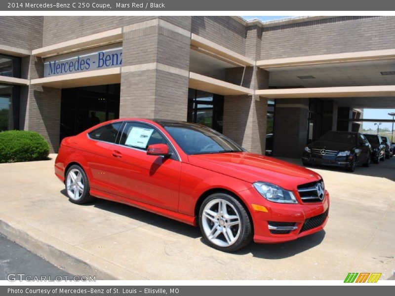 Mars Red / Black 2014 Mercedes-Benz C 250 Coupe