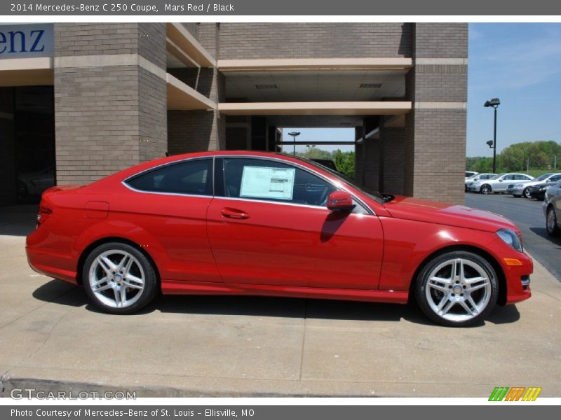 Mars Red / Black 2014 Mercedes-Benz C 250 Coupe
