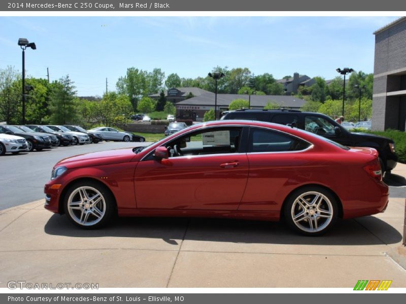 Mars Red / Black 2014 Mercedes-Benz C 250 Coupe