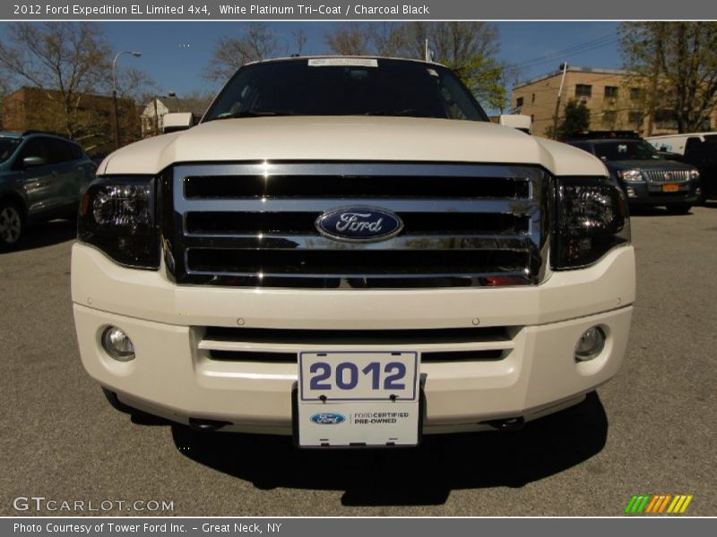 White Platinum Tri-Coat / Charcoal Black 2012 Ford Expedition EL Limited 4x4