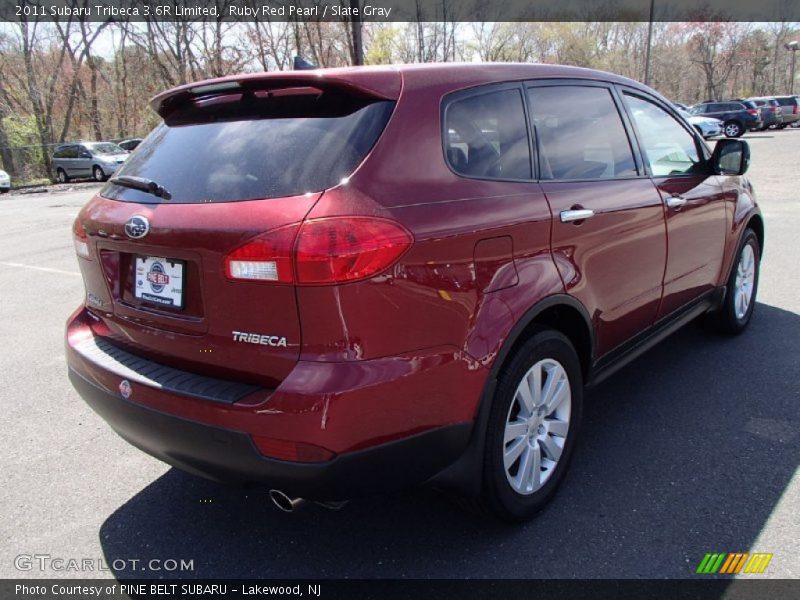 Ruby Red Pearl / Slate Gray 2011 Subaru Tribeca 3.6R Limited