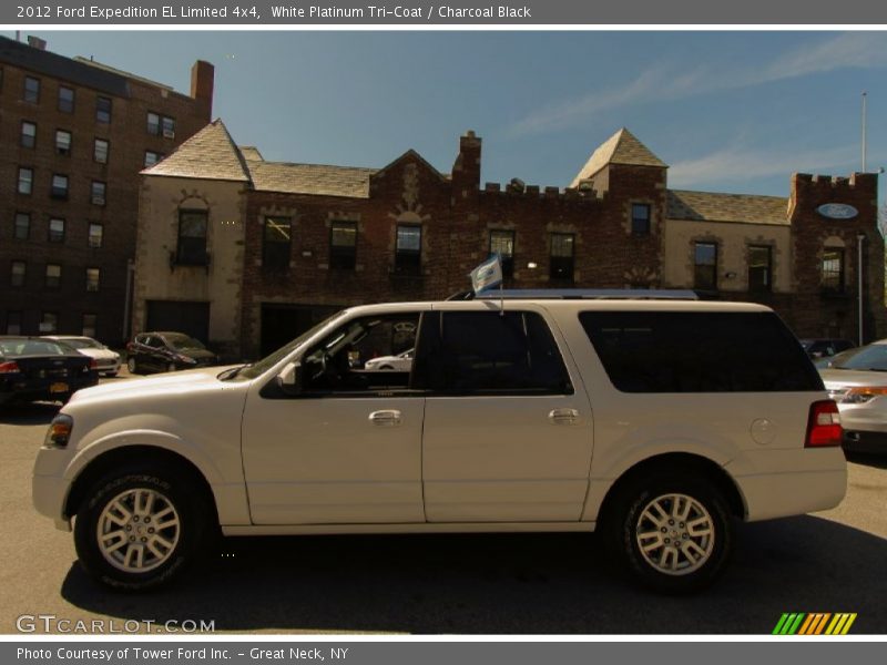 White Platinum Tri-Coat / Charcoal Black 2012 Ford Expedition EL Limited 4x4