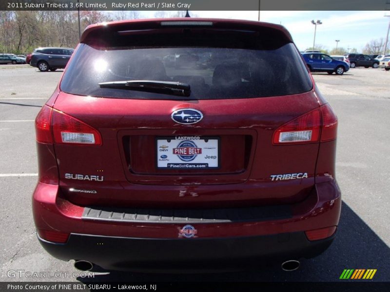 Ruby Red Pearl / Slate Gray 2011 Subaru Tribeca 3.6R Limited