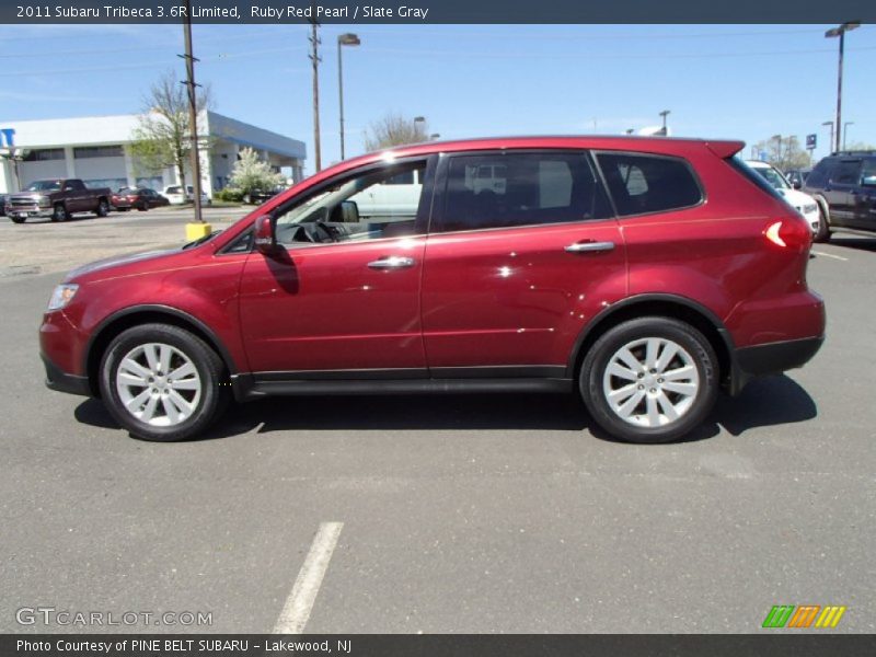 Ruby Red Pearl / Slate Gray 2011 Subaru Tribeca 3.6R Limited