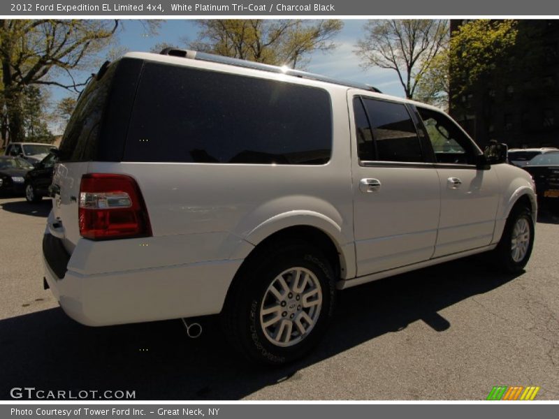 White Platinum Tri-Coat / Charcoal Black 2012 Ford Expedition EL Limited 4x4